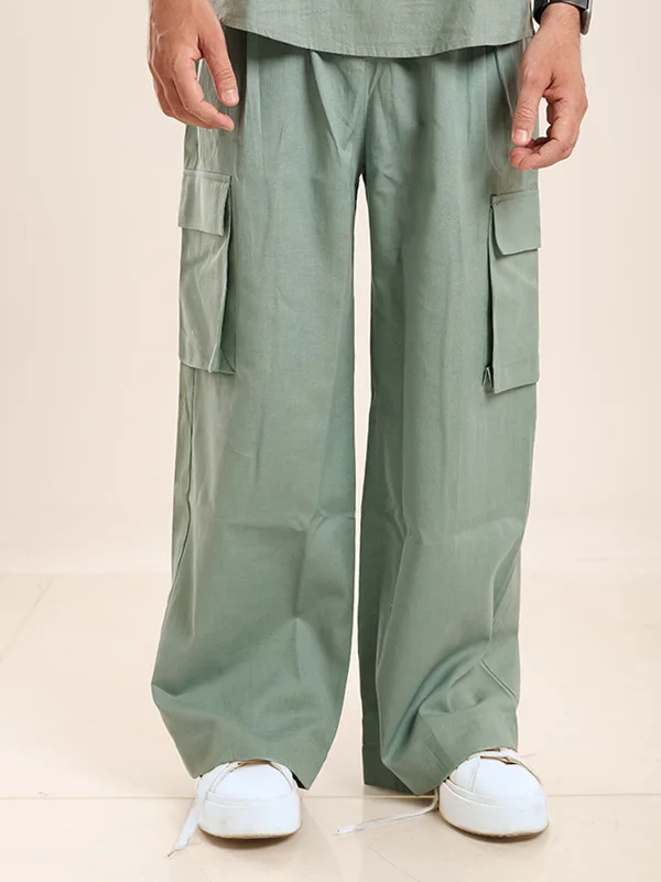 Sea Green Cargo Pants