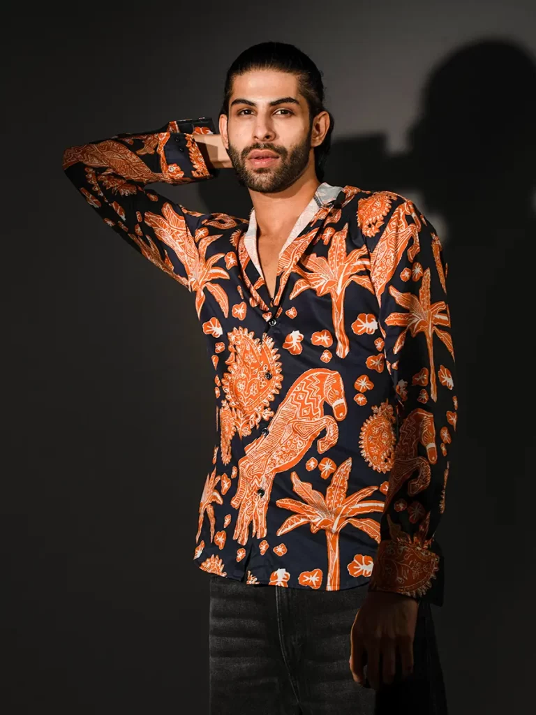 Printed Cotton Shirt for Men