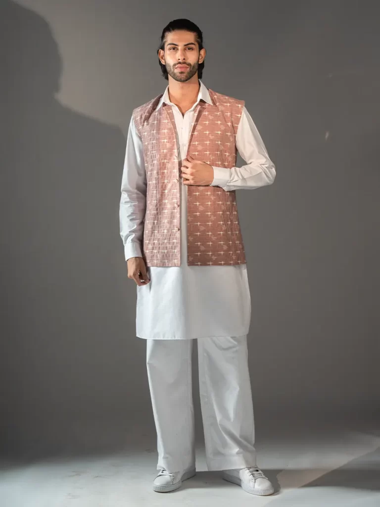 Cotton Linen Kurta Set